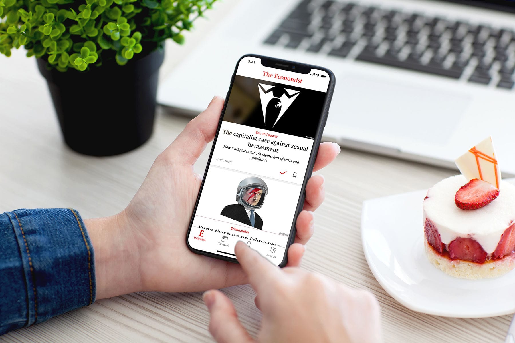 The Economist mockup